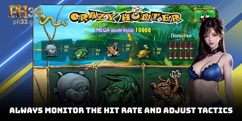 Always monitor the hit rate and adjust tactics